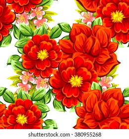 Abstract elegance seamless pattern with floral background Abstract elegance seamless pattern with floral background