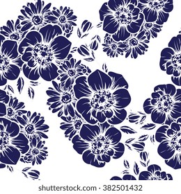 Abstract elegance seamless pattern with floral background Abstract elegance seamless pattern with floral background
