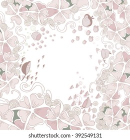 Abstract Elegance Seamless pattern with floral background
