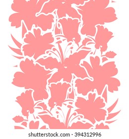 Abstract elegance seamless pattern with floral background