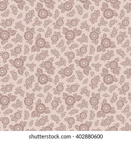 Abstract elegance seamless pattern with floral background