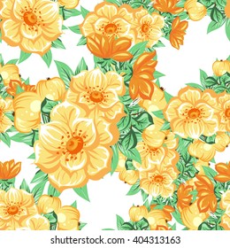 Abstract elegance seamless pattern with floral background