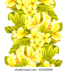 Abstract elegance seamless pattern with floral background