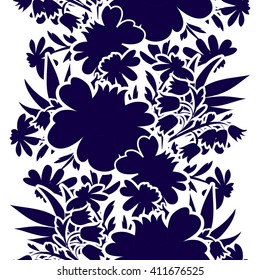 Abstract elegance seamless pattern with floral background
