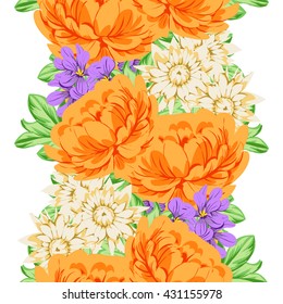 Abstract elegance seamless pattern with floral background Abstract elegance seamless pattern with floral background