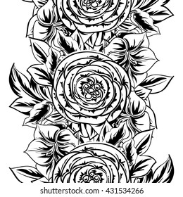 Abstract elegance seamless pattern with floral background