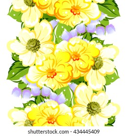 Abstract elegance seamless pattern with floral background Abstract elegance seamless pattern with floral background