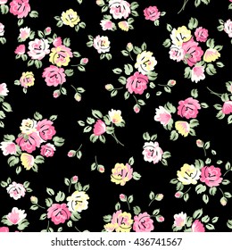 Abstract Elegance Seamless pattern with floral background