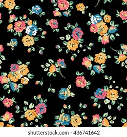 Elegancia abstracta Patrón sin inconvenientes con fondo floral