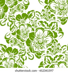Abstract elegance seamless pattern with floral background