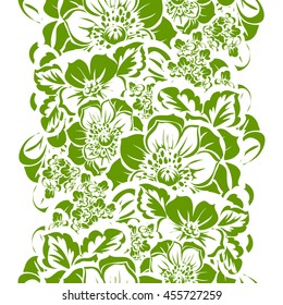 Abstract elegance seamless pattern with floral background