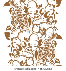 Abstract elegance seamless pattern with floral background