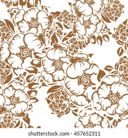 Abstract elegance seamless pattern with floral background