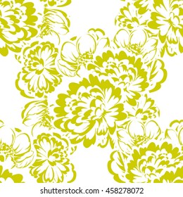 Abstract elegance seamless pattern with floral background