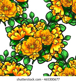 Abstract elegance seamless pattern with floral background