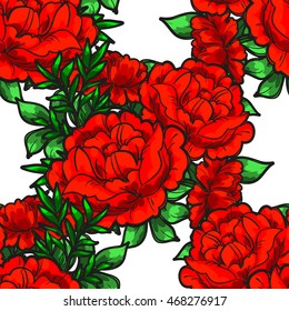 Abstract elegance seamless pattern with floral background