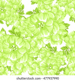 Abstract elegance seamless pattern with floral background