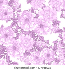 Abstract elegance seamless pattern with floral background