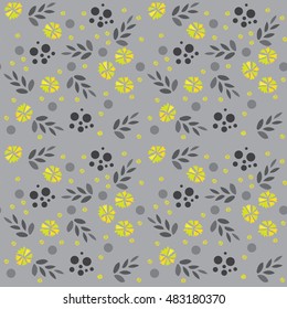 Abstract Elegance Seamless pattern with floral background. Vector illustration