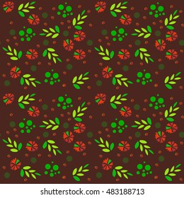 Abstract Elegance Seamless pattern with floral background. Vector illustration