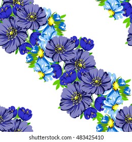 Abstract elegance seamless pattern with floral background