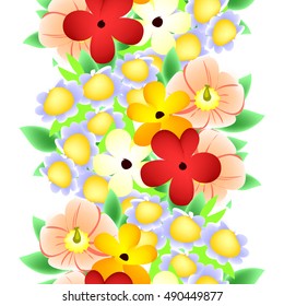 Abstract elegance seamless pattern with floral background