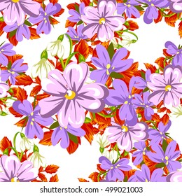 Abstract elegance seamless pattern with floral background Abstract elegance seamless pattern with floral background