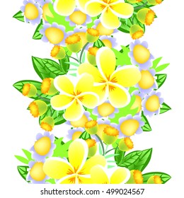 Abstract elegance seamless pattern with floral background