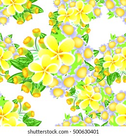 Abstract elegance seamless pattern with floral background