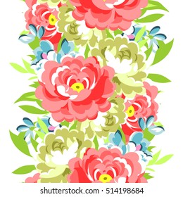 Abstract elegance seamless pattern with floral background