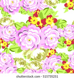 Abstract elegance seamless pattern with floral background