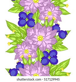Abstract elegance seamless pattern with floral background