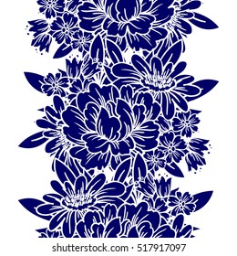 Abstract elegance seamless pattern with floral background Abstract elegance seamless pattern with floral background