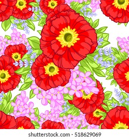 Abstract elegance seamless pattern with floral background
