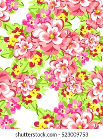 Abstract elegance seamless pattern with floral background