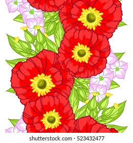 Abstract elegance seamless pattern with floral background