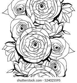 Abstract elegance seamless pattern with floral background
