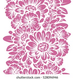 Abstract elegance seamless pattern with floral background