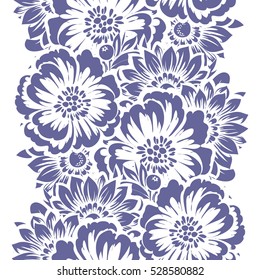 Abstract elegance seamless pattern with floral background