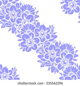 Abstract elegance seamless pattern with floral background