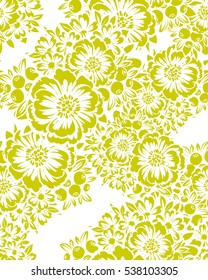 Abstract elegance seamless pattern with floral background