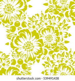Abstract elegance seamless pattern with floral background
