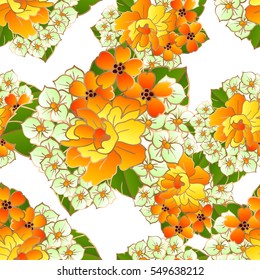 Abstract elegance seamless pattern with floral background