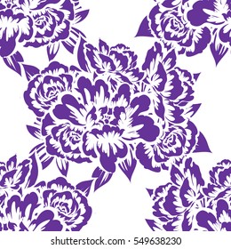 Abstract elegance seamless pattern with floral background