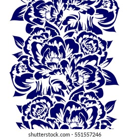 Abstract elegance seamless pattern with floral background