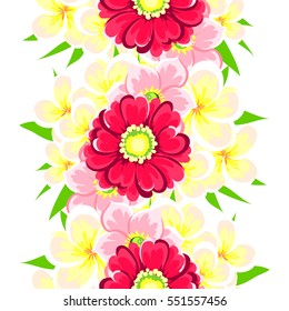Abstract elegance seamless pattern with floral background