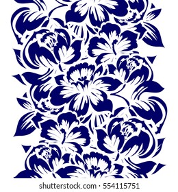 Abstract elegance seamless pattern with floral background