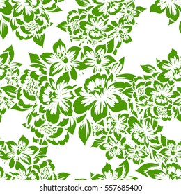 Abstract elegance seamless pattern with floral background