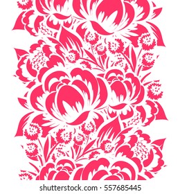 Abstract elegance seamless pattern with floral background