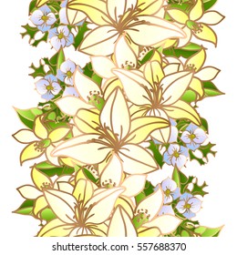 Abstract elegance seamless pattern with floral background